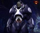 Darkseid, τύραννος της ένα μακρινό κόσμο του Apokolips ονομάζεται κοσμικής θεούς.